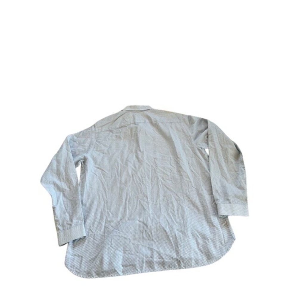 Ted Baker London Men's Dress Shirt Blue Diamond Pattern LS Button Up Size XXL - Picture 6 of 8